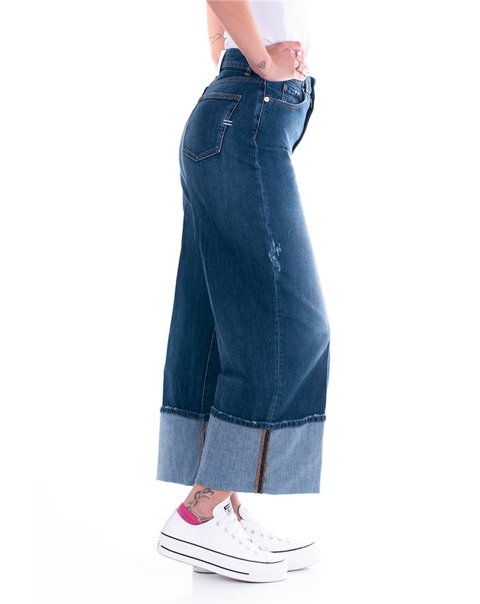 VICOLO jeans donna Dafne con risvolto