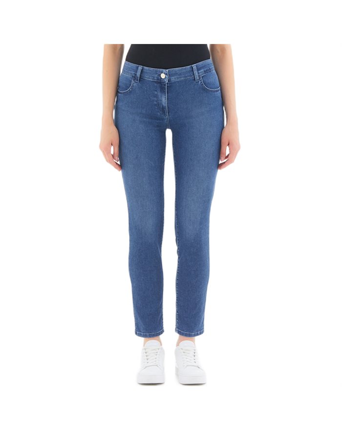 LIU-JO jeans donna denim lunghi lavaggio scuro slim fit