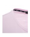 LIU-JO t-shirt donna colore rosa antico con stampa e strass