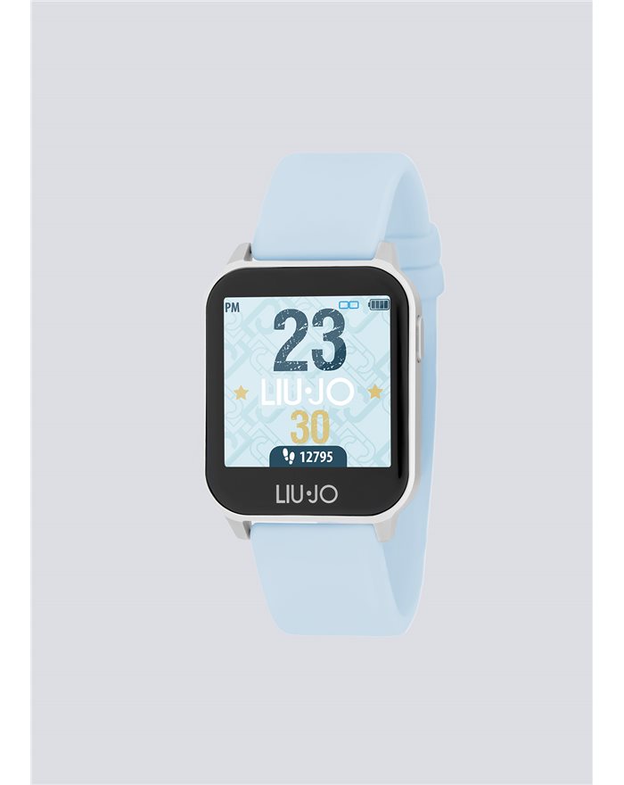 LIU-JO Smartwatch Android/IOS cinturino silicone azzurro touchscreen