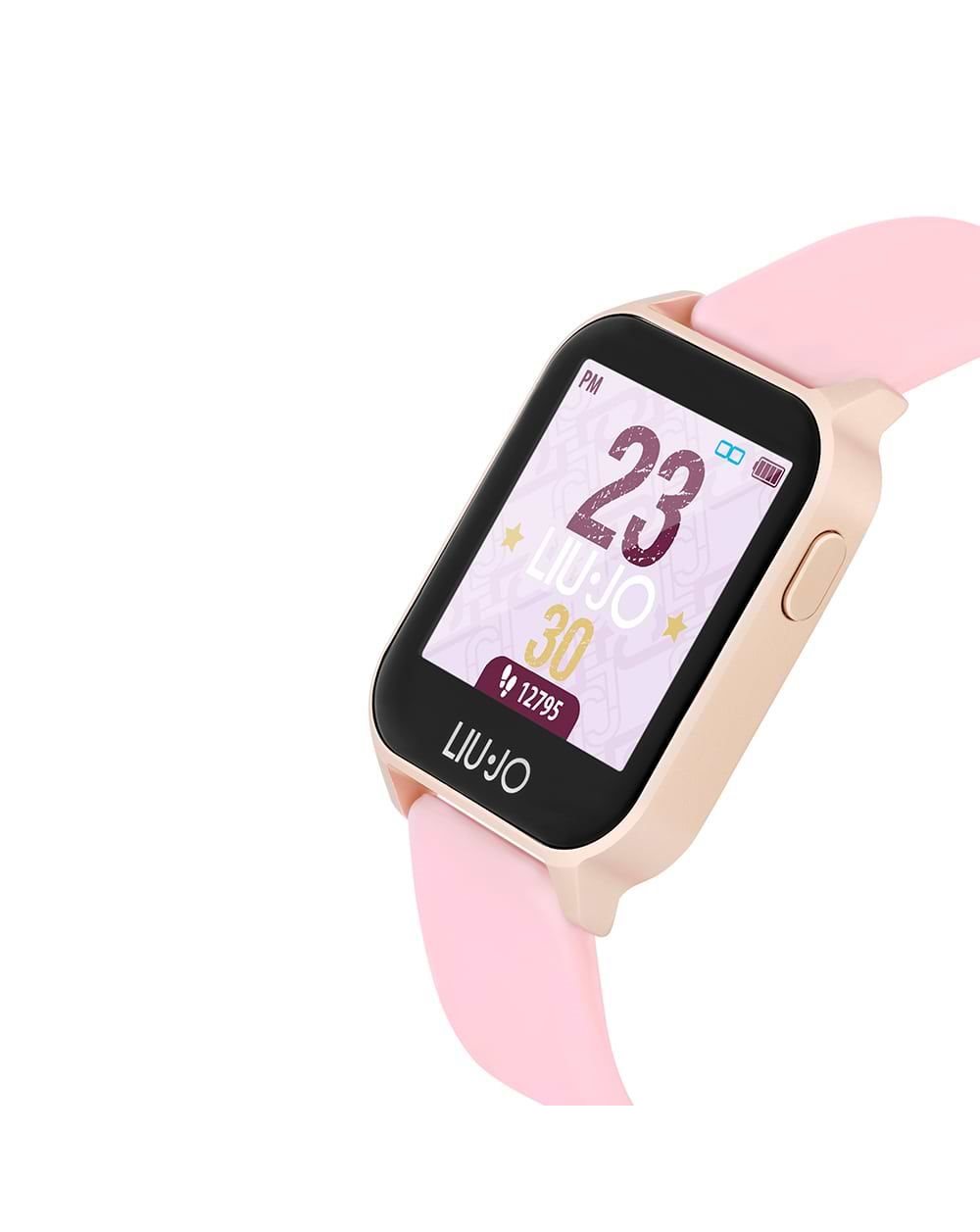 LIU-JO Smartwatch Android/IOS cinturino silicone rosa touchscreen