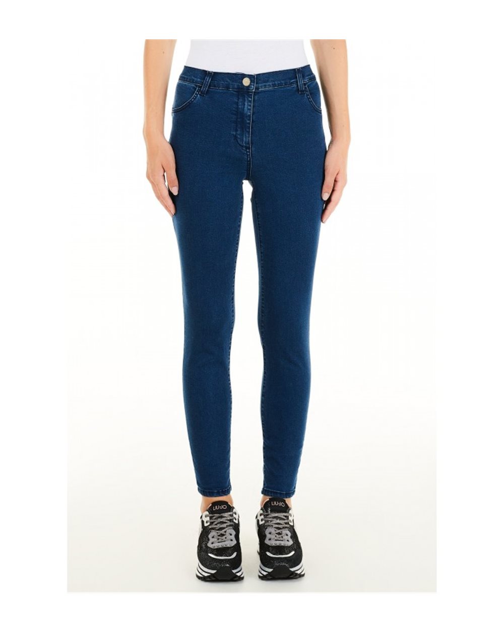 LIU-JO jeans donna blu scuro, elasticizzato , slim. TA1227 D4634