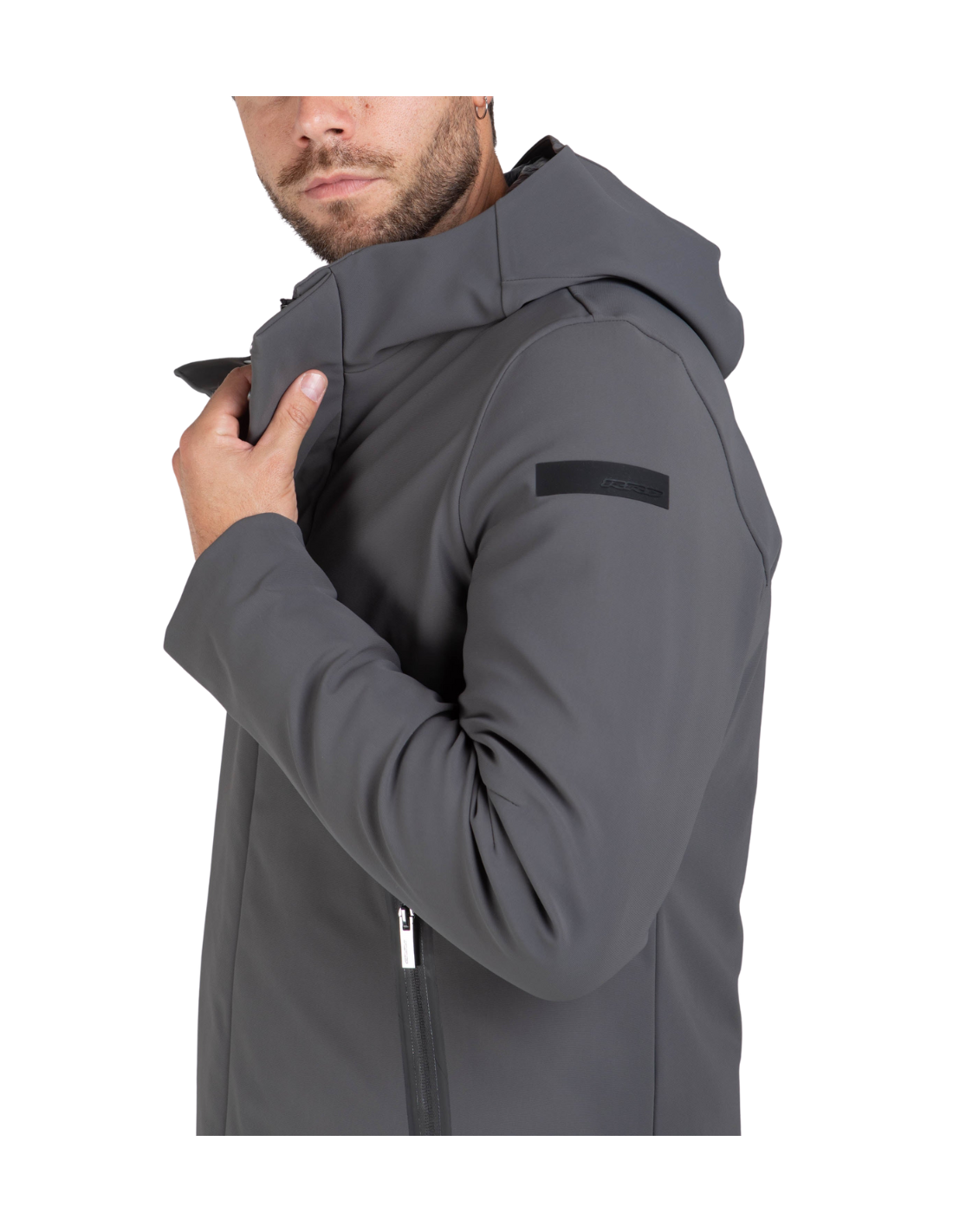 RRD WINTER THERMO GRIGIO giacca termica uomo con cappuccio, waterproof