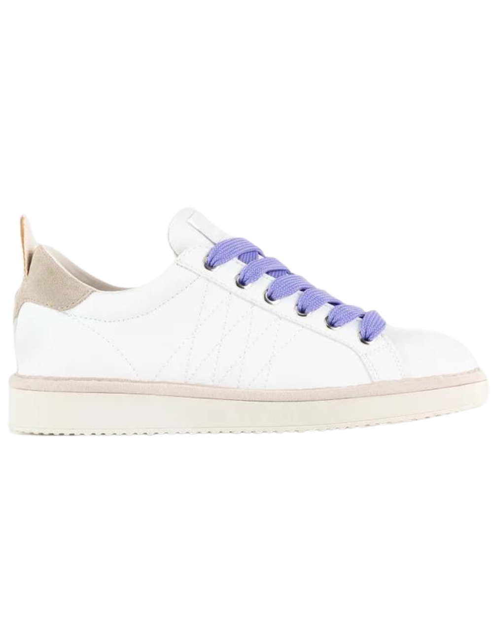 PANCHIC WHITE VIOLET P01 sneakers basse donna in microfibra e suede