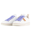 PANCHIC WHITE VIOLET P01 sneakers basse donna in microfibra e suede