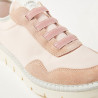 PANCHIC scarpe donna slip on P05W14006NS8 rosa lacci elasticizzati tessuto nylon  