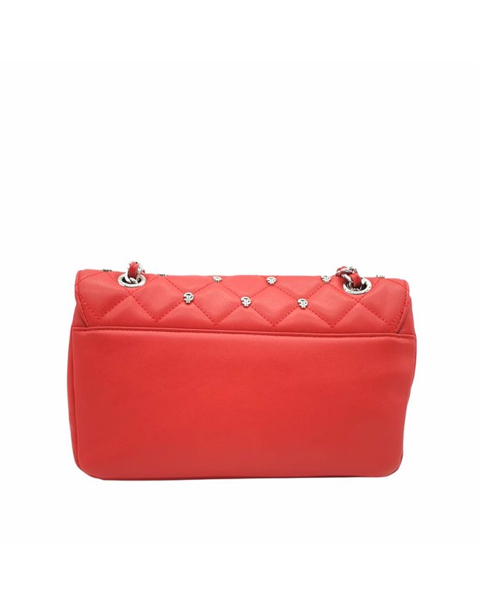GAELLE PARIS borsa donna TRACOLLA rossa con borchie - GBDAB2904