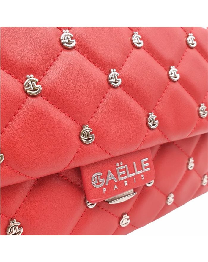 GAELLE PARIS borsa donna TRACOLLA rossa con borchie - GBDAB2904