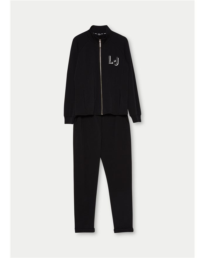 LIU-JO completo felpa maglia e pantaloni colore nero
