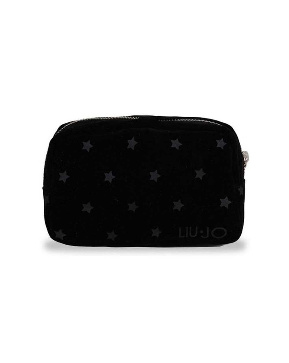 LIU-JO beauty pochette Stelline nera con chiusura zip